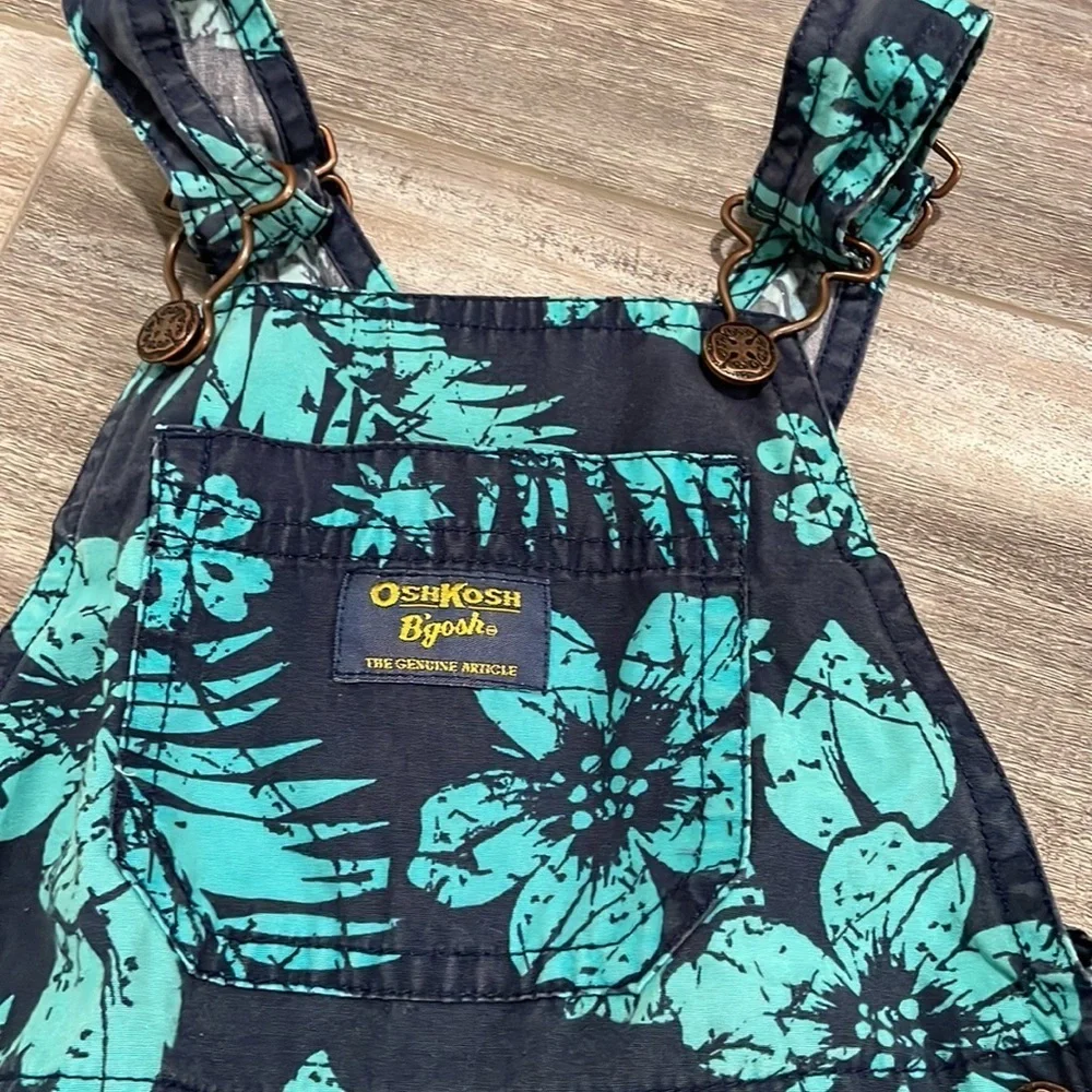 OshKosh Tropical Floral Shortalls